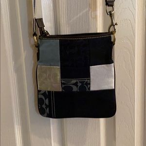 Coach crossbody bag in denim colors